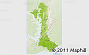 Physical 3D Map of Volta, lighten