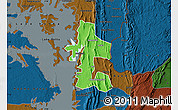 Political Map of Akan Bowire, darken