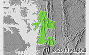 Political Map of Akan Bowire, desaturated
