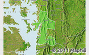 Political Map of Akan Bowire, satellite outside