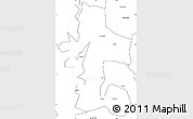 Blank Simple Map of Akan Bowire