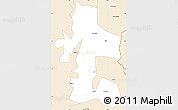 Classic Style Simple Map of Akan Bowire