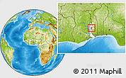 Physical Location Map of Akan Wawa, highlighted parent region