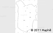 Blank Simple Map of Akan Wawa, cropped outside