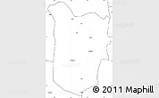 Blank Simple Map of Akan Wawa