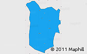 Political Simple Map of Akan Wawa, cropped outside
