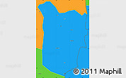 Political Simple Map of Akan Wawa