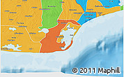 Political 3D Map of Anlo