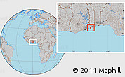 Gray Location Map of Anlo