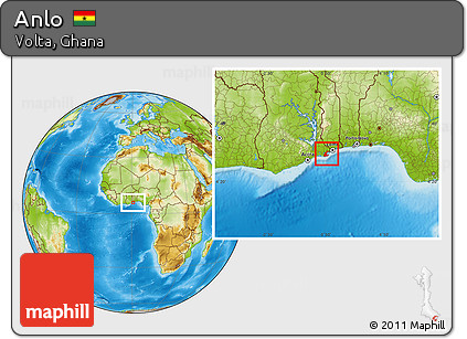 Physical Location Map of Anlo