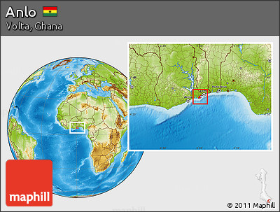 Physical Location Map of Anlo