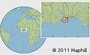 Savanna Style Location Map of Anlo