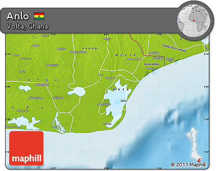 Physical Map of Anlo