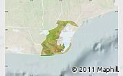 Satellite Map of Anlo, lighten