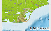 Satellite Map of Anlo, physical outside
