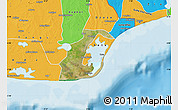 Satellite Map of Anlo, political outside