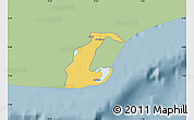 Savanna Style Map of Anlo, single color outside