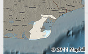 Shaded Relief Map of Anlo, darken