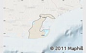 Shaded Relief Map of Anlo, lighten