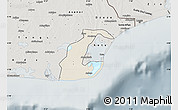 Shaded Relief Map of Anlo, semi-desaturated