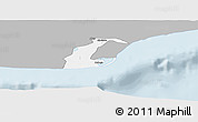 Gray Panoramic Map of Anlo, single color outside