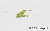 Satellite Panoramic Map of Anlo, cropped outside