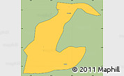Savanna Style Simple Map of Anlo, cropped outside