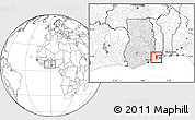 Blank Location Map of Avenor, highlighted country, within the entire country