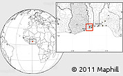 Blank Location Map of Avenor, highlighted country