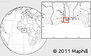 Blank Location Map of Avenor, highlighted parent region
