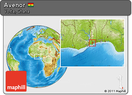 Physical Location Map of Avenor