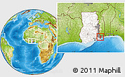 Physical Location Map of Avenor, highlighted country, highlighted parent region, within the entire country