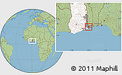 Savanna Style Location Map of Avenor, highlighted country, highlighted parent region