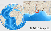 Shaded Relief Location Map of Avenor