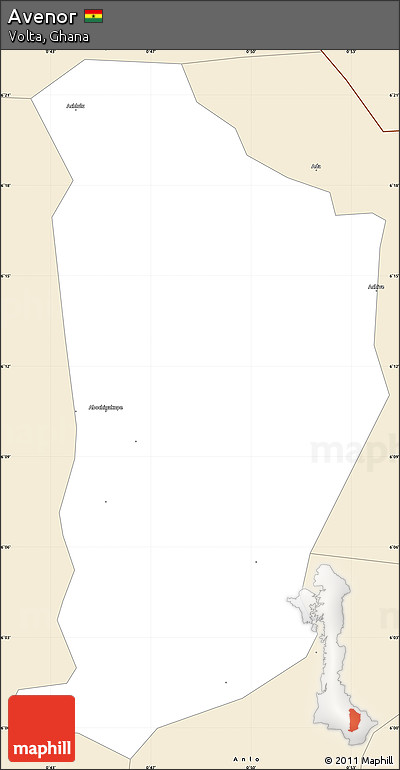 Classic Style Simple Map of Avenor