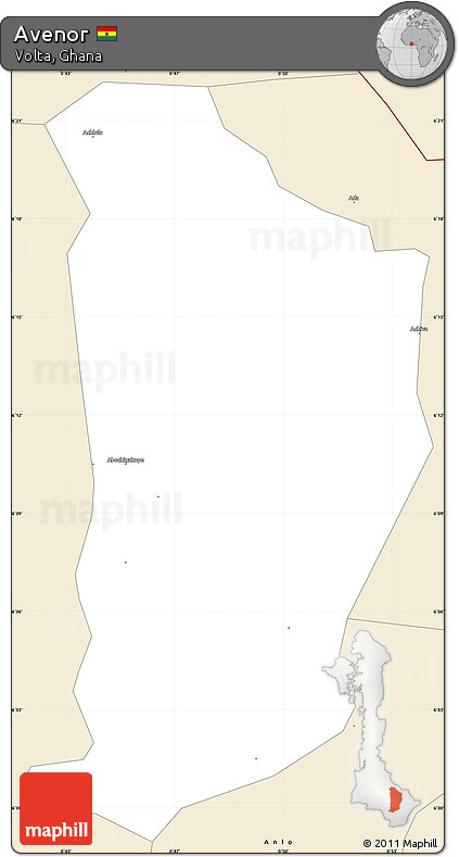 Classic Style Simple Map of Avenor