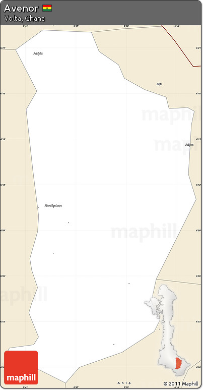 Classic Style Simple Map of Avenor