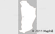 Gray Simple Map of Avenor, cropped outside