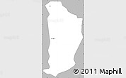 Gray Simple Map of Avenor, single color outside