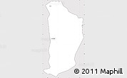 Silver Style Simple Map of Avenor, cropped outside