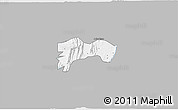 Gray 3D Map of Biakoye, single color outside