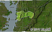 Satellite 3D Map of Biakoye, darken