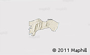 Shaded Relief 3D Map of Biakoye, single color outside