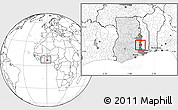 Blank Location Map of Biakoye, highlighted country, highlighted parent region, within the entire country