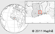 Blank Location Map of Biakoye, highlighted country
