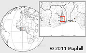 Blank Location Map of Biakoye, highlighted parent region