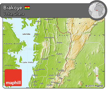 Physical Map of Biakoye