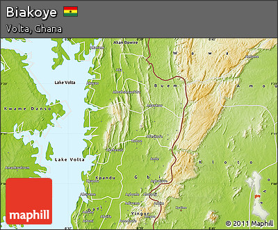 Physical Map of Biakoye