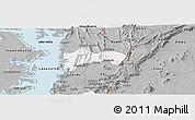 Gray Panoramic Map of Biakoye