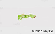 Physical Panoramic Map of Biakoye, cropped outside